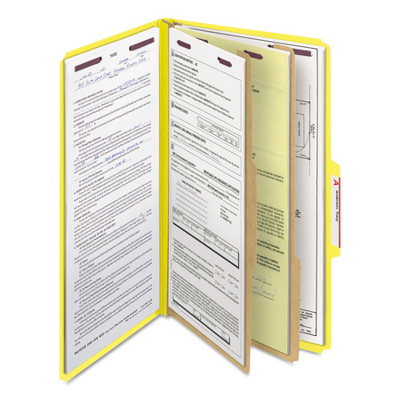 Smead Classification Folder, Yellow, PK10 19034